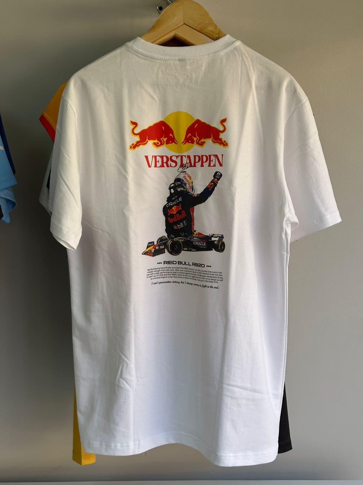 Max Verstappen White Cotton T-shirt